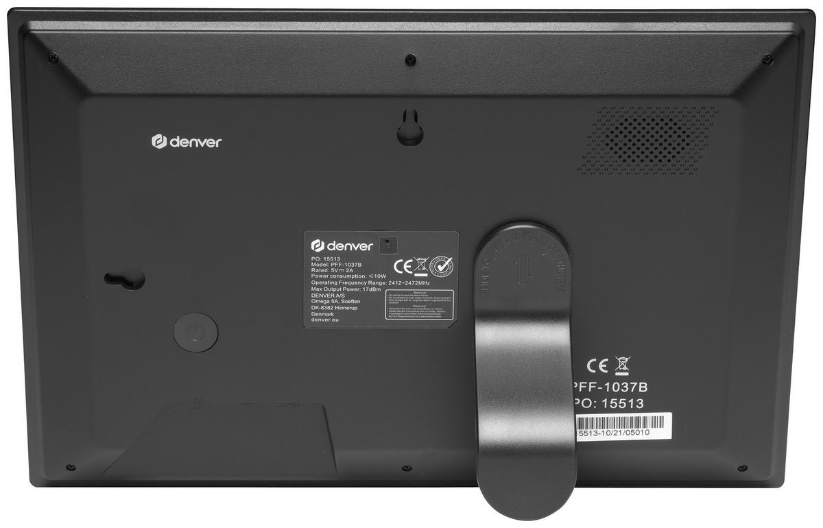 DIGITALER BILDERRAHMEN - Schwarz, Design, Kunststoff (25,6/17,5/1,7cm) - DENVER