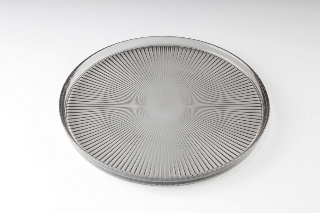SERVIERPLATTE 21 cm  - Hellgrau, Design, Glas (21cm) - Novel