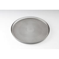 SERVIERPLATTE 21 cm  - Hellgrau, Design, Glas (21cm) - Novel