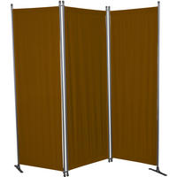 SICHTSCHUTZ - Braun/Grau, Basics, Textil/Metall (165/165/51cm) - Boxxx