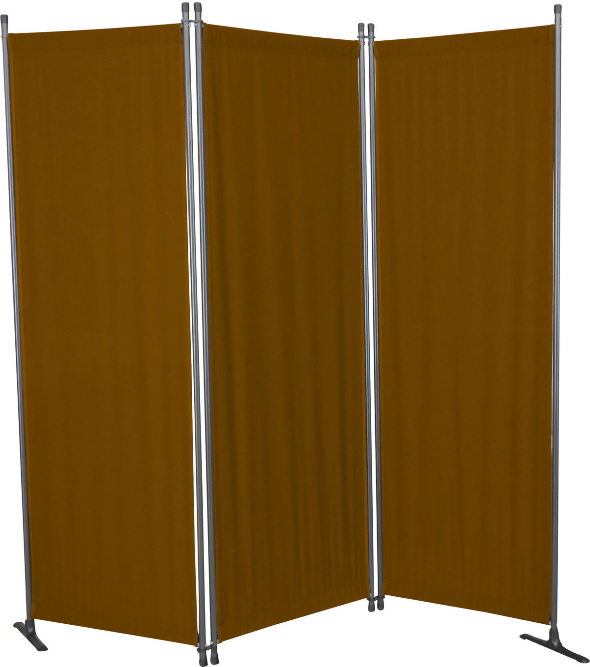SICHTSCHUTZ - Braun/Grau, Basics, Textil/Metall (165/165/51cm) - Boxxx