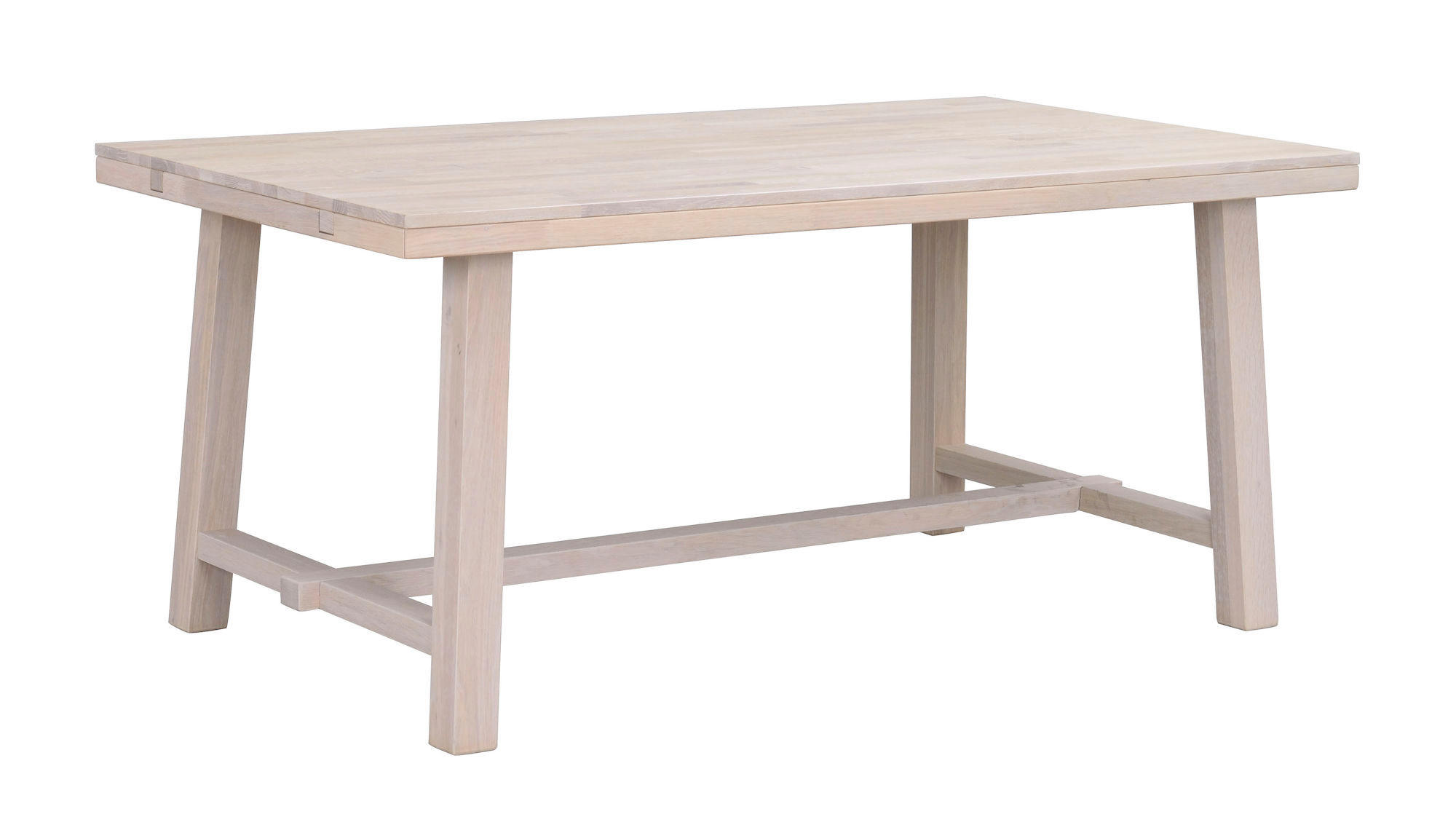 MATBORD i trä 170/95/75 cm   - vit/naturfärgad, Klassisk, trä (170/95/75cm) - Rowico