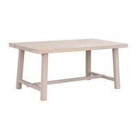 MATBORD i trä 170/95/75 cm   - vit/naturfärgad, Klassisk, trä (170/95/75cm) - Rowico