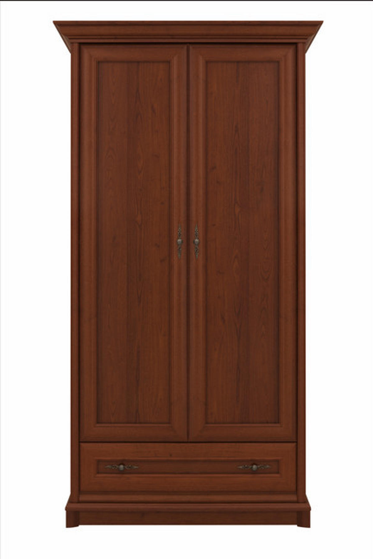 Dulap Cu Uși Rotative, 110/204,5/65,5 cm, castaniu - castaniu/alămiu, Natur, metal/material pe bază de lemn (110/204,5/65,5cm) - Cantus