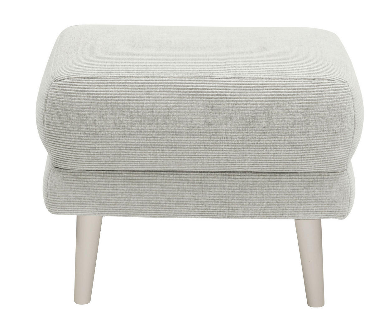 HOCKER MINA Cord Sandfarben  - Sandfarben/Kaschmir, MODERN, Holz/Textil (63/43/42cm) - MID.YOU