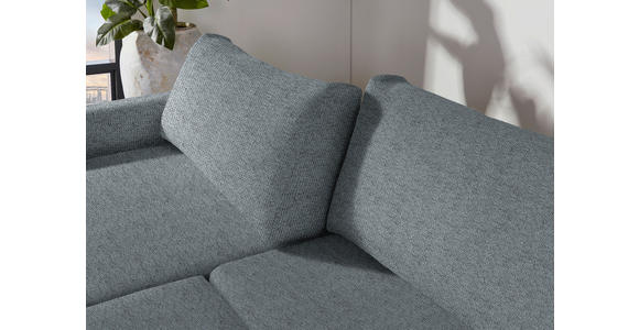 2,5-SITZER  in Flachgewebe Dunkelgrau  - Dunkelgrau/Schwarz, Design, Kunststoff/Textil (240/70/125cm) - Xora