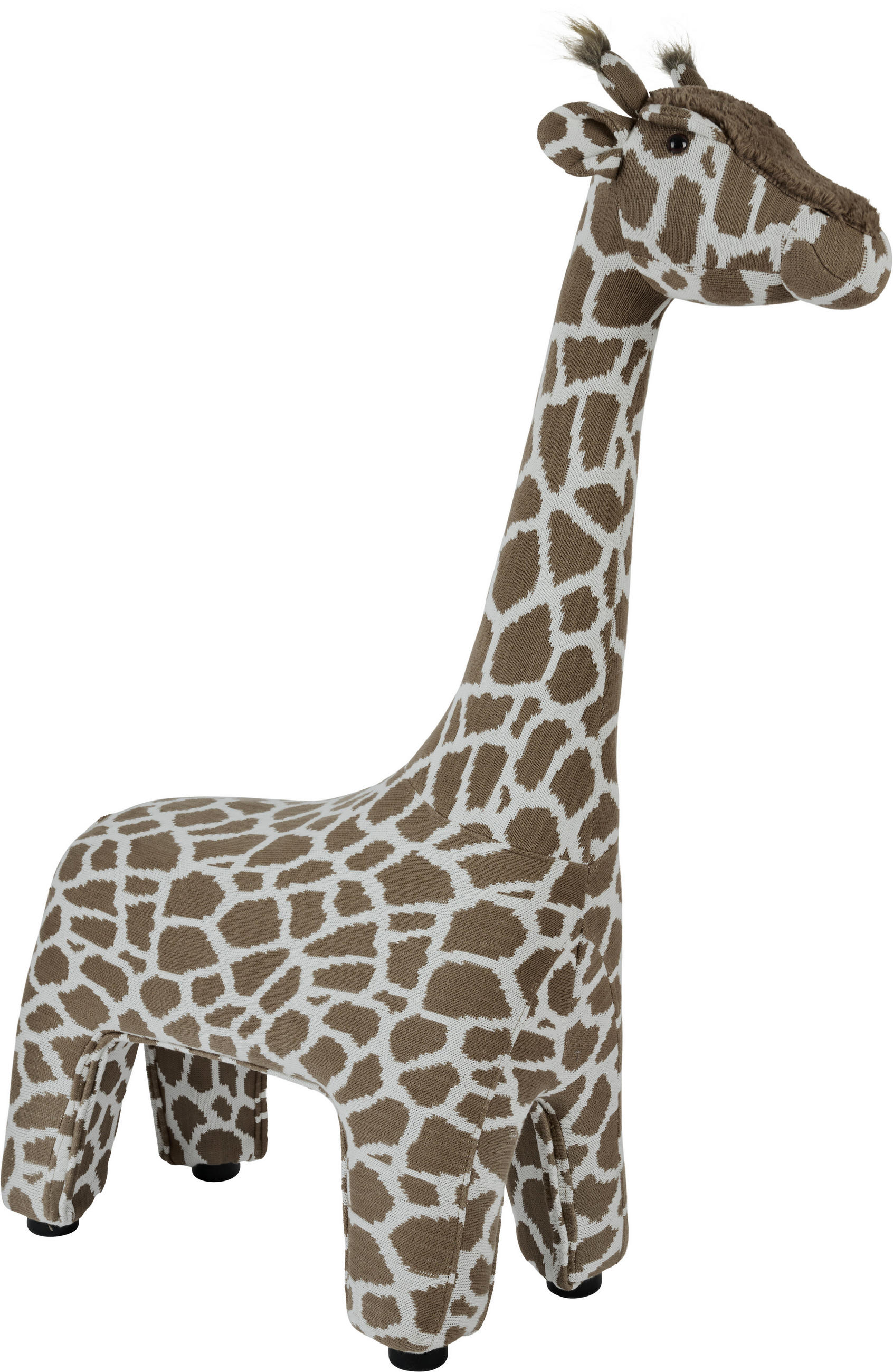 BARNFÅTÖLJ  - vit/brun, Basics, textil (98/125/35cm) - Jimmylee