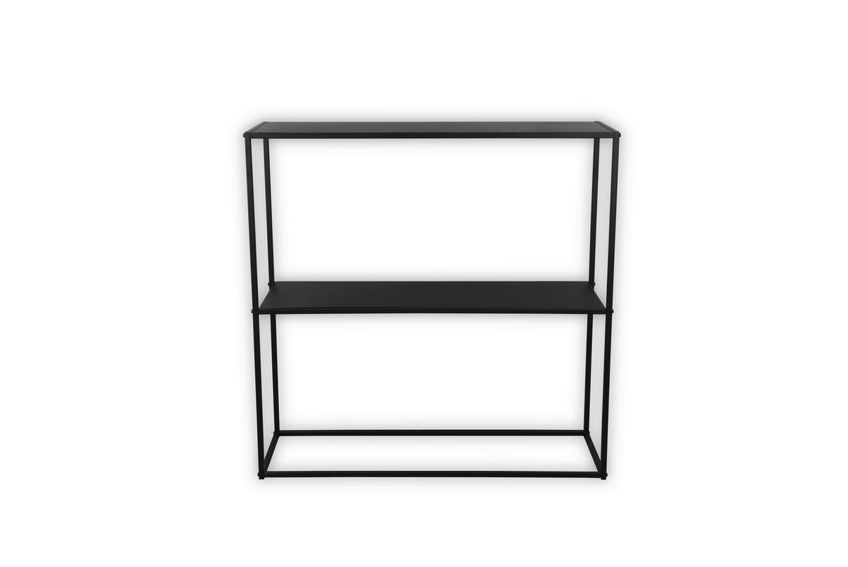 KONSOLENTISCH Schwarz  - Schwarz, Trend, Metall (80/27/80cm) - Boxxx