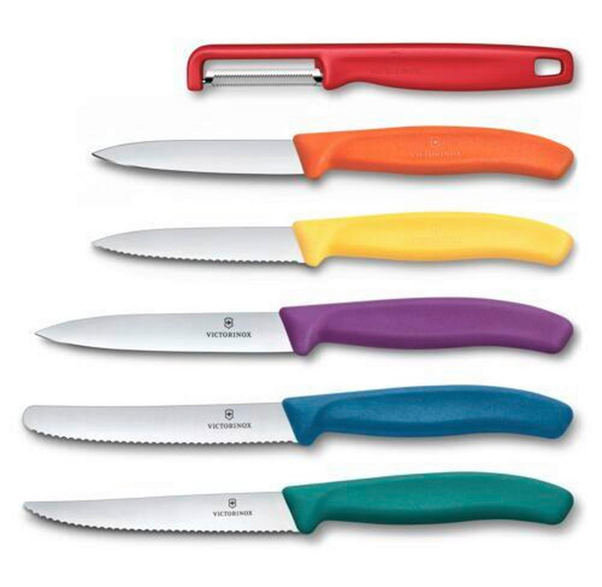 MESSERBLOCK 6-teilig  - Multicolor, Basics, Kunststoff - Victorinox