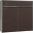SCHUHSCHRANK 102/98/33,5 cm - Alufarben/Braun, Design, Glas/Holzwerkstoff (102/98/33,5cm) - Dieter Knoll SCHUHSCHRANK 102/98/33,5 cm - Alufarben/Braun, Design, Glas/Holzwerkstoff (102/98/33,5cm) - Dieter Knoll