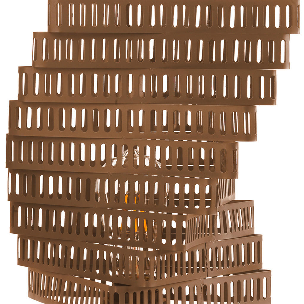 Thumbnail - Xxxl Tischleuchte Camino, Cognac, Metall, rund,rund, 25x30x25 cm, Eec, einfach zu transportieren, Lampen & Leuchten, Inn...