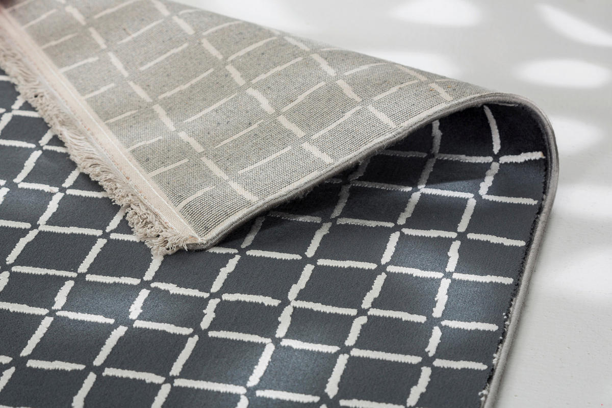 WEBTEPPICH 133/190 cm Magic Anthrazit rechteckig  - Anthrazit, Basics, Textil (133/190cm) - Schöner Wohnen