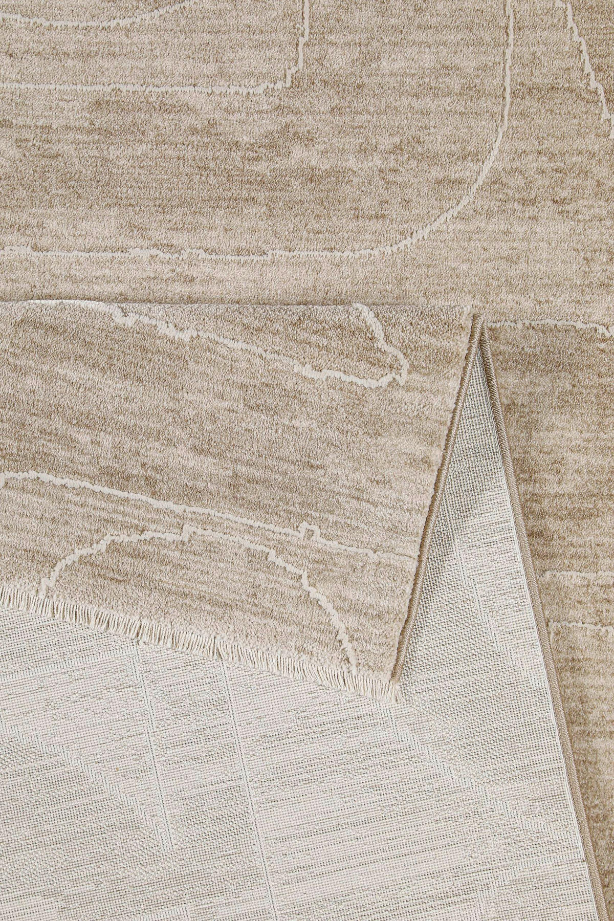 WEBTEPPICH  Wohnzimmer 80/150 cm Esprit Sandfarben rechteckig  - Sandfarben, Basics, Textil (80/150cm) - Esprit