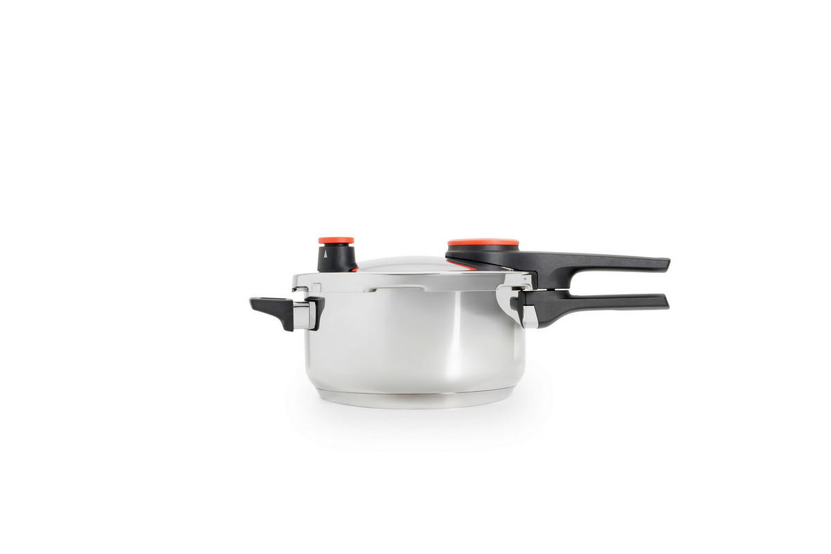 SCHNELLKOCHTOPF Pressure Duo 4 L  - Edelstahlfarben, Basics, Metall (4l) - WOLL