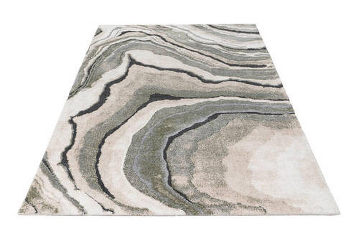 LÄUFER 80/300 cm  - Hellgrau/Grün, KONVENTIONELL, Kunststoff/Textil (80/300cm) - Obsession