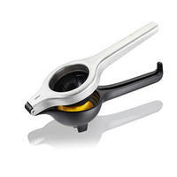ZITRONENPRESSE LEMON PRO  - Edelstahlfarben/Schwarz, Basics, Kunststoff/Metall (27/9,7/8,7cm) - Gefu