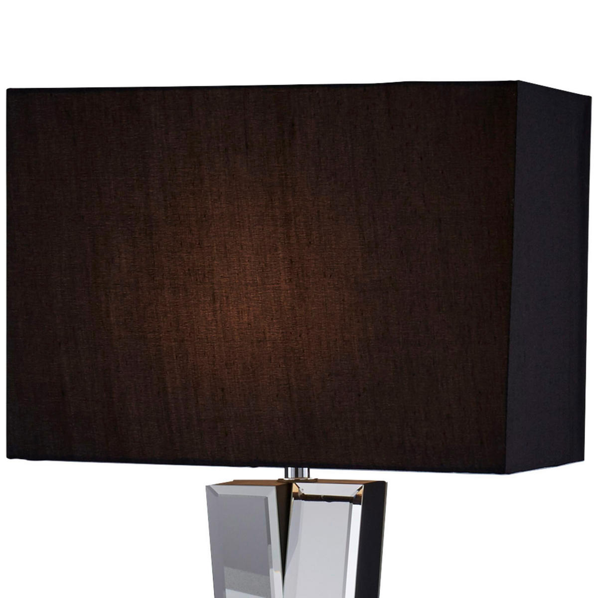SVJETILJKA STOLNA Mirror  - crna, Design, staklo/tekstil (32/16/60cm)