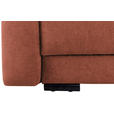 2-SITZER-SOFA in Chenille Rostfarben  - Rostfarben/Schwarz, KONVENTIONELL, Kunststoff/Textil (233/90/110cm) - Carryhome