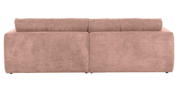BIGSOFA Cord Altrosa - Schwarz/Altrosa, KONVENTIONELL, Kunststoff/Textil (260/66/115cm) - Carryhome