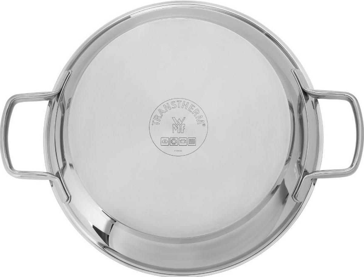SERVIERPFANNE 28 cm  - Silberfarben/Schwarz, Design, Metall (28cm) - WMF