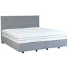 BOXSPRINGBETT 180/200 cm  in Grau  - Schwarz/Grau, Design, Holzwerkstoff/Kunststoff (180/200cm) - Esposa