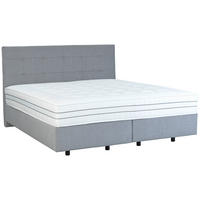 BOXSPRINGBETT 180/200 cm  in Grau  - Schwarz/Grau, Design, Holzwerkstoff/Kunststoff (180/200cm) - Esposa