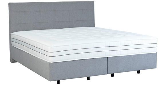 BOXSPRINGBETT 180/200 cm  in Grau  - Schwarz/Grau, Design, Holzwerkstoff/Kunststoff (180/200cm) - Esposa