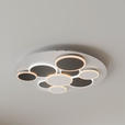 LED-DECKENLEUCHTE 46,8/6 cm - Schwarz/Weiß, Trend, Kunststoff/Metall (46,8/6cm) - Novel