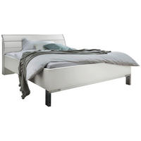 BETT 180/200 cm  in Weiss   - Chromfarben/Weiss, Konventionell, Holzwerkstoff/Metall (180/200cm) - Dieter Knoll