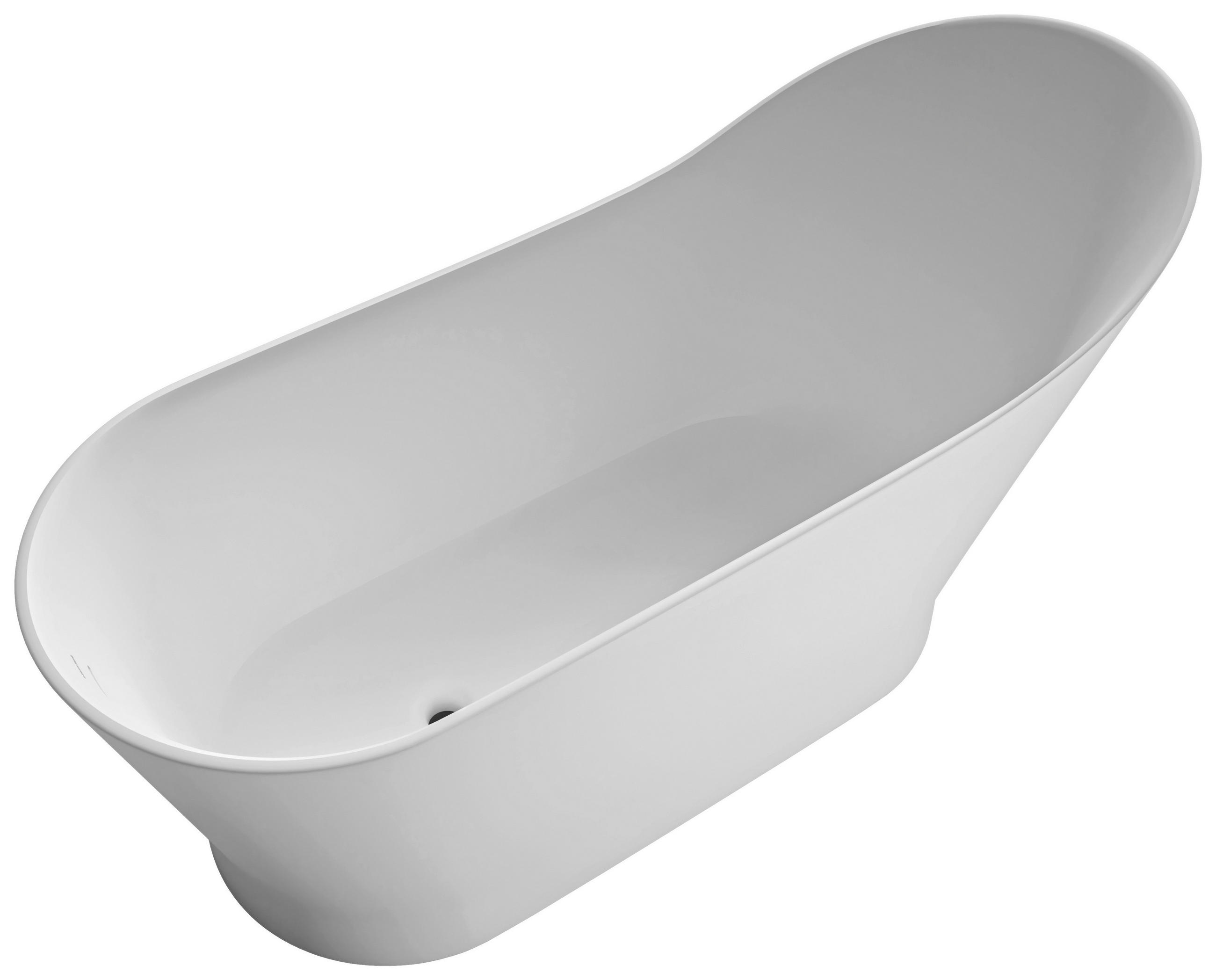 BADEWANNE - Weiss, Basics, Stein (171,9/78,1/69,9cm) - Dieter Knoll