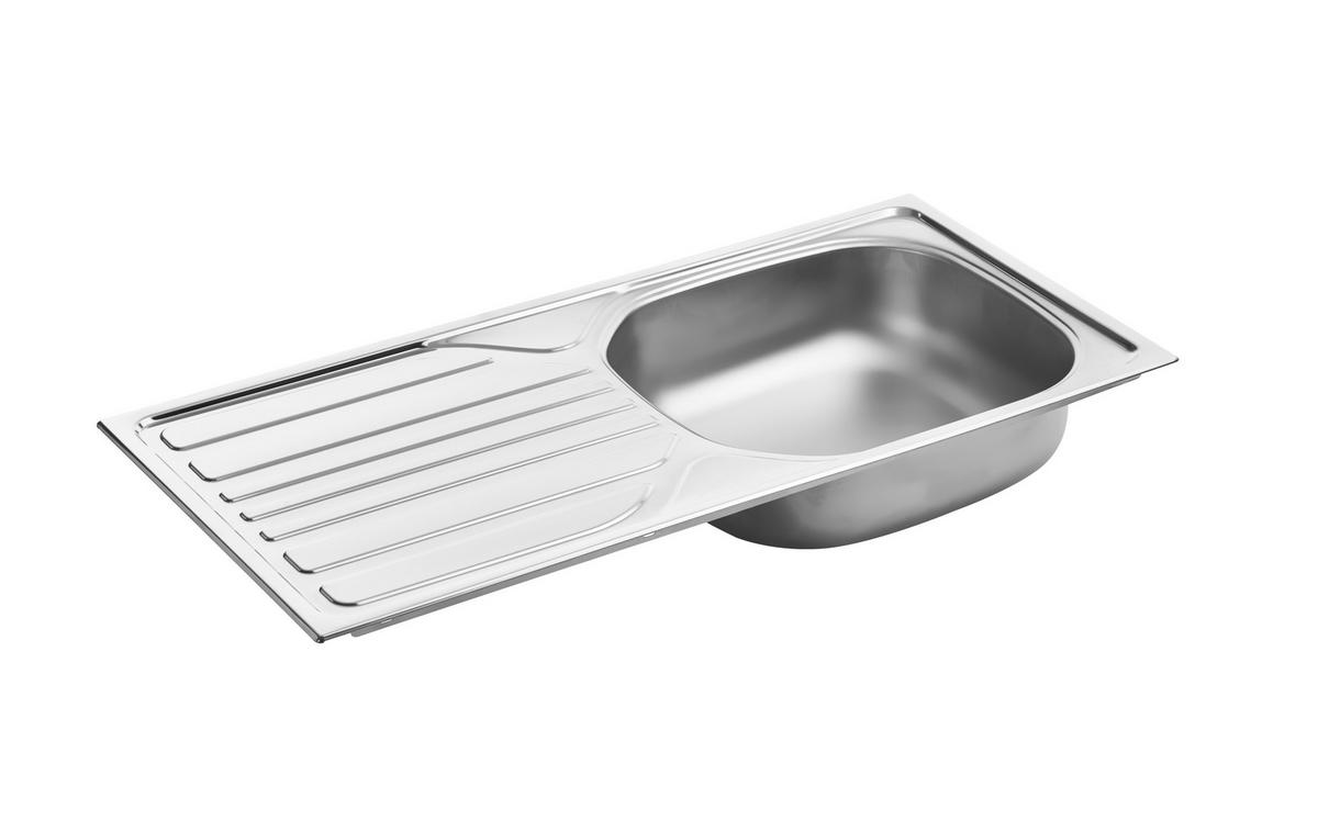 ECKKÜCHE 220/175 cm  in Weiß  - Eichefarben/Schwarz, Design, Holzwerkstoff/Kunststoff (220/175cm) - MID.YOU