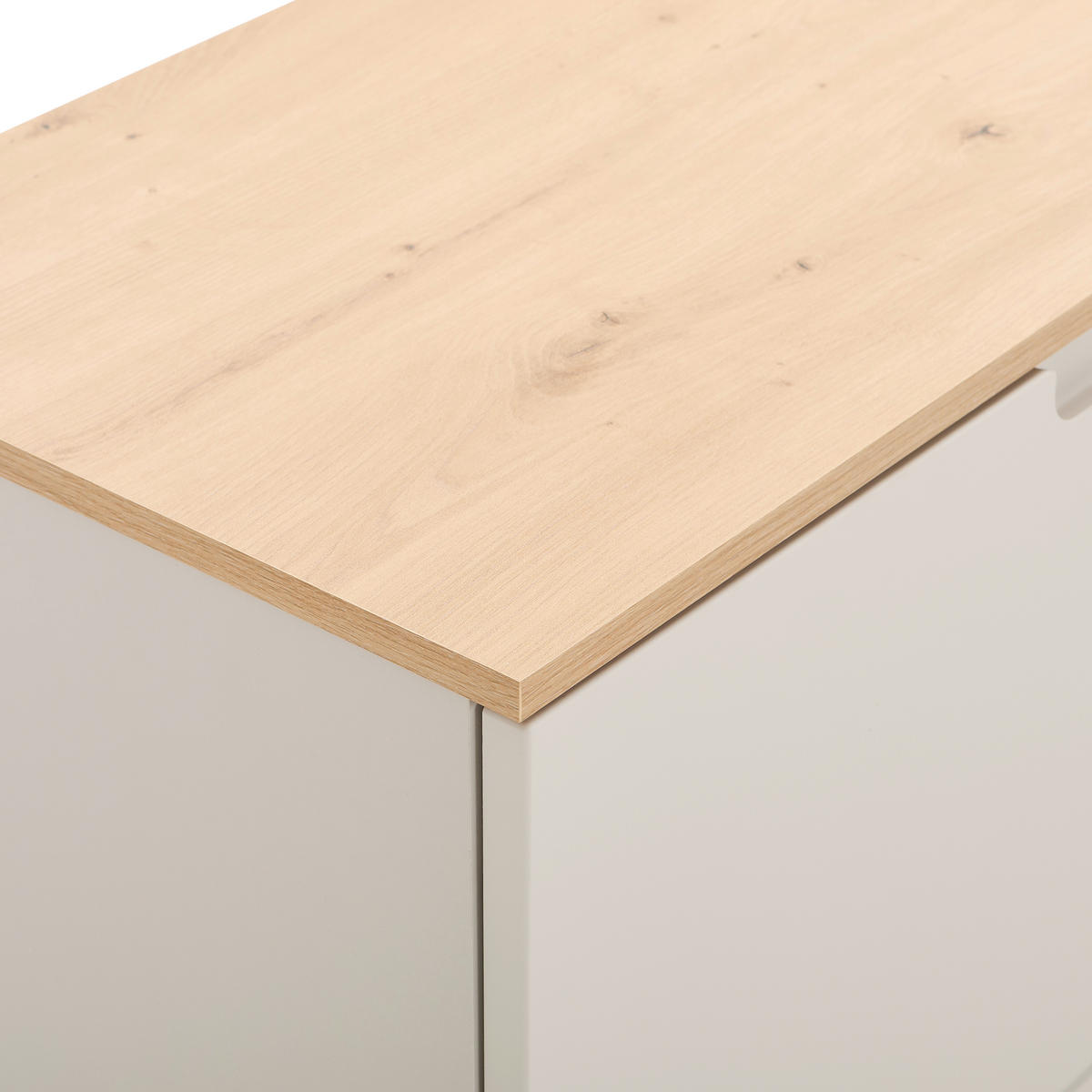 SIDEBOARD Swim 165/80/40 cm 4 Schublade(n)  - Kaschmir/Schwarz, Design, Holzwerkstoff/Kunststoff (165/80/40cm) - MID.YOU