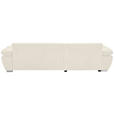 ECKSOFA Creme Chenille Rückenkissen, Bettkasten, Schlaffunktion, Rücken echt, Armteilverstellung, Liegefläche im Originalstoff  - Silberfarben/Creme, KONVENTIONELL, Holz/Textil (187/293cm) - Carryhome