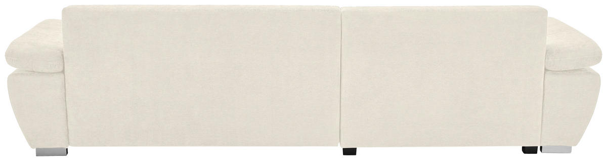 ECKSOFA Creme Chenille  - Silberfarben/Creme, KONVENTIONELL, Holz/Textil (187/293cm) - Carryhome