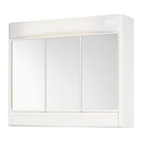 SPIEGELSCHRANK 60/51/18 cm  - Weiß, MODERN, Glas/Kunststoff (60/51/18cm) - Xora