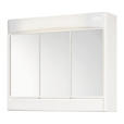 SPIEGELSCHRANK 60/51/18 cm  - Weiß, MODERN, Glas/Kunststoff (60/51/18cm) - Xora