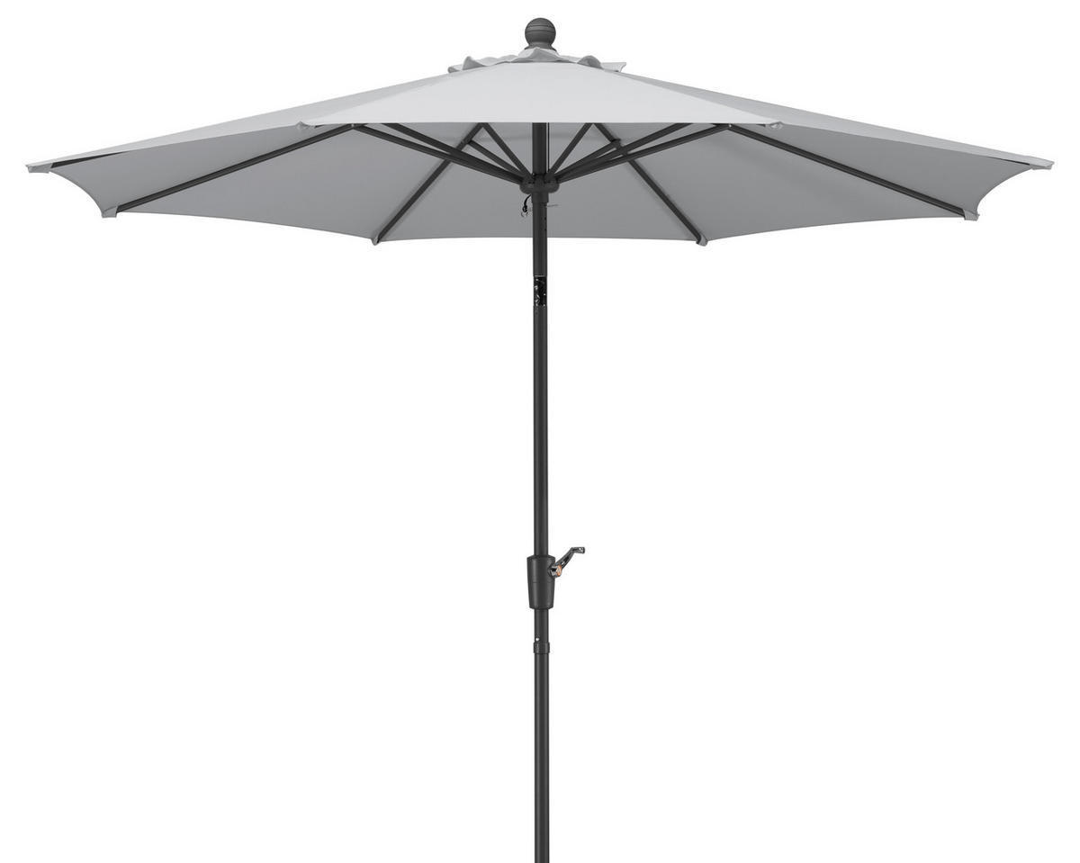 SONNENSCHIRM   - Anthrazit/Silberfarben, Basics, Textil/Metall (270/260/270cm) - Schneider