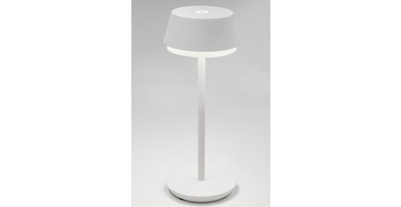 LED-TISCHLEUCHTE 12/30 cm   - Weiß, Basics, Kunststoff/Metall (12/30cm) - Dieter Knoll