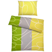 BETTWÄSCHE 140/200 cm - Hellgelb/Grün, KONVENTIONELL, Textil (140/200cm) - Boxxx