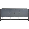 SIDEBOARD 180/75/41 cm  in Anthrazit, Schwarz  - Anthrazit/Schwarz, MODERN, Holzwerkstoff/Metall (180/75/41cm) - Novel