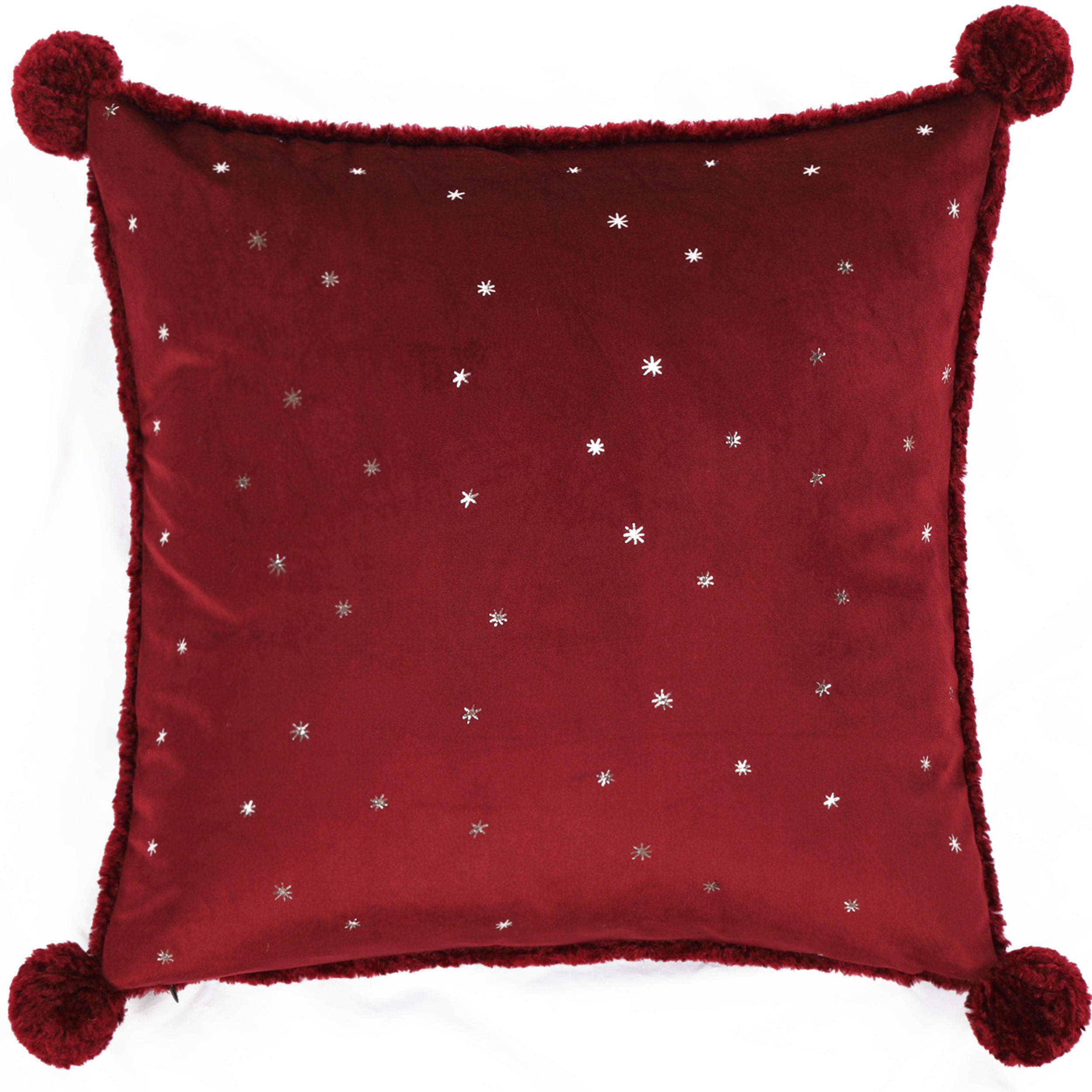 ZIERKISSEN  - Dunkelrot, LIFESTYLE, Textil (45/45cm) - X-Mas