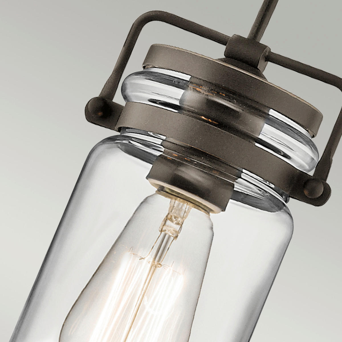 HÄNGELEUCHTE 12/25.3 cm - Bronzefarben, Lifestyle, Glas/Metall (12/25.3cm) - Elstead Lighting