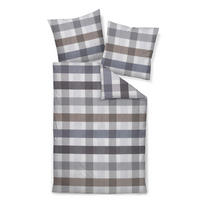 POSTELJNINA 135/200 cm mako saten srebrne barve  - srebrne barve, Konvencionalno, tekstil (135/200cm) - Janine