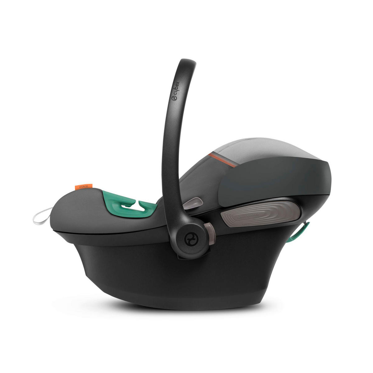BABYSCHALE Aton S2 i-Size  - Dunkelgrau/Grau, Basics, Kunststoff/Textil (45,8/38/72cm) - Cybex
