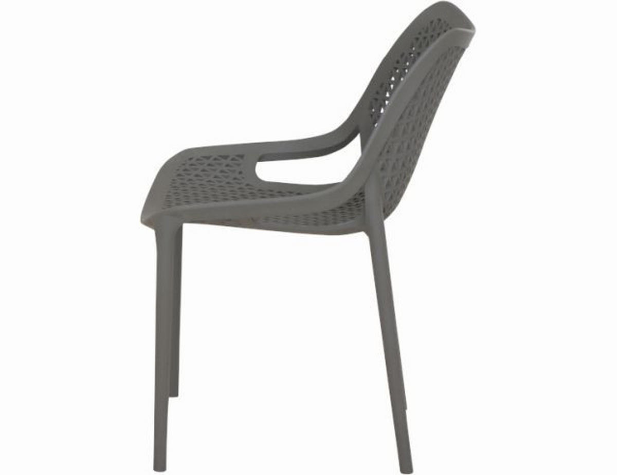 GARTENSTUHL-SET Grau  - Grau, Basics, Kunststoff (60/81/50cm) - Siena Garden