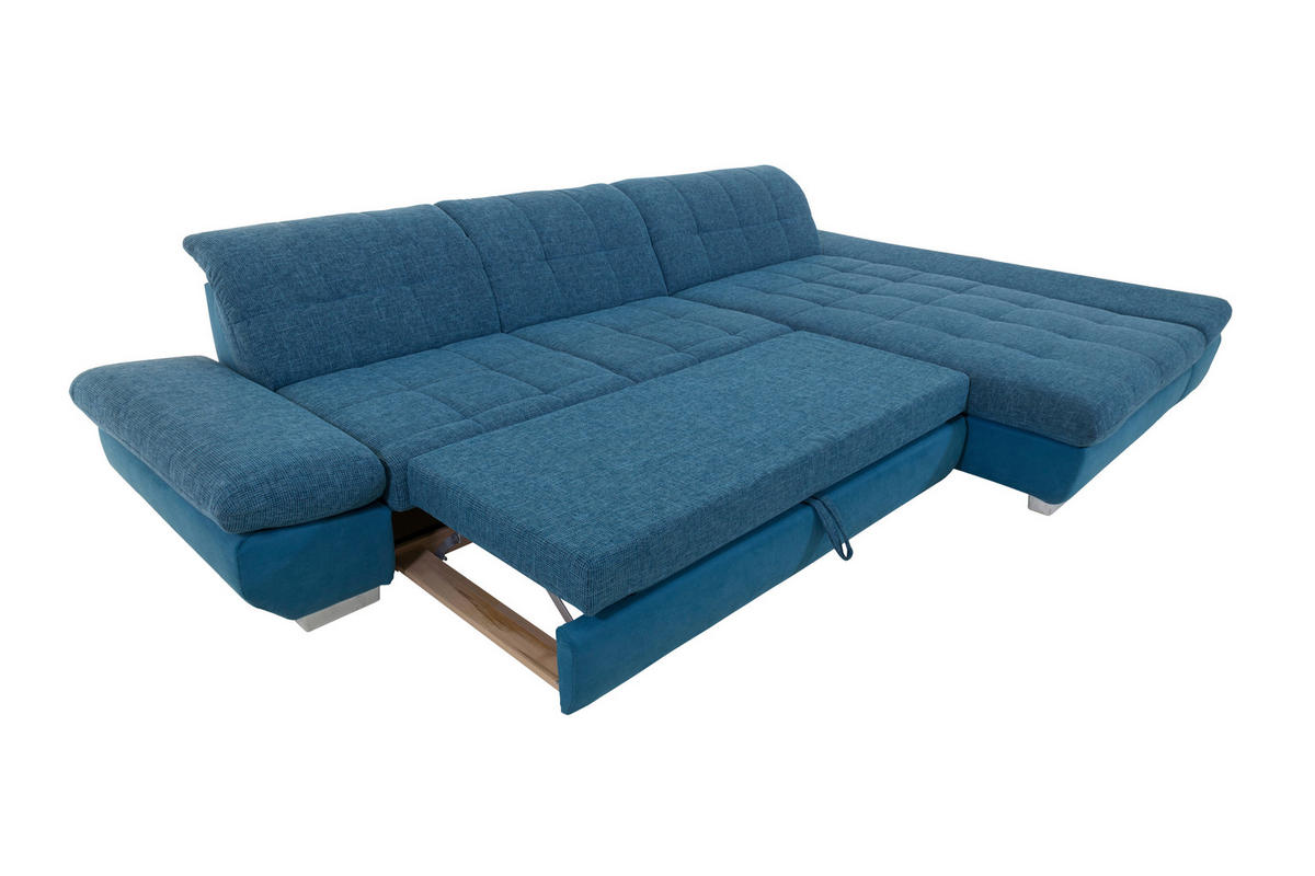 SJEDEĆA GARNITURA tekstil  tirkizna   - tirkizna/boje kroma, Design, tekstil/plastika (341/204cm) - Xora