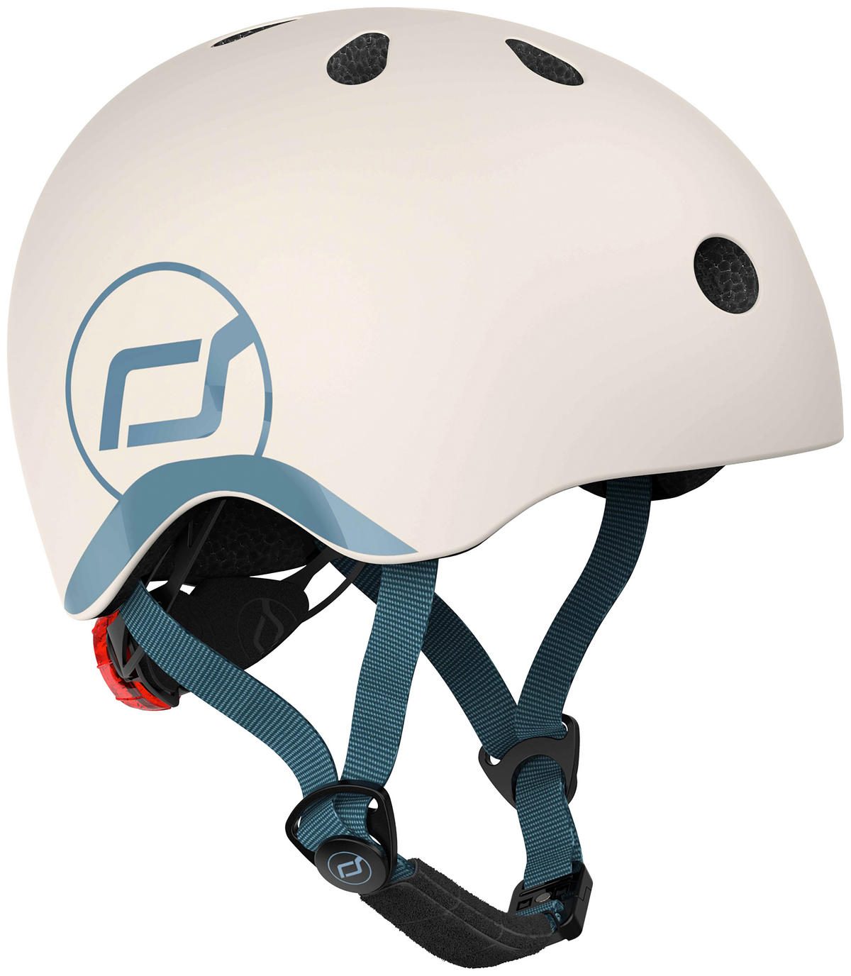 KINDERHELM Safety Helmet  - Blau/Hellgrau, Trend, Kunststoff/Textil (XXS-Snull) - Scoot and Ride