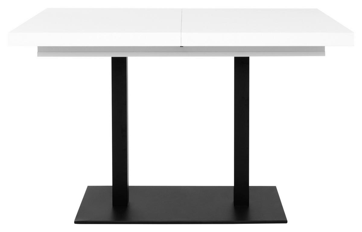 STOL ZA BLAGOVAONICU  crna, bijela  drvni materijal      - bijela/crna, Moderno, drvni materijal/metal (120/80/75cm) - MID.YOU
