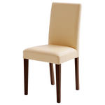 STUHL  Beinauswahl, Stoffauswahl Lederlook  - Beige/Buche Kolonial, KONVENTIONELL, Holz/Textil (44/92/57cm) - Carryhome