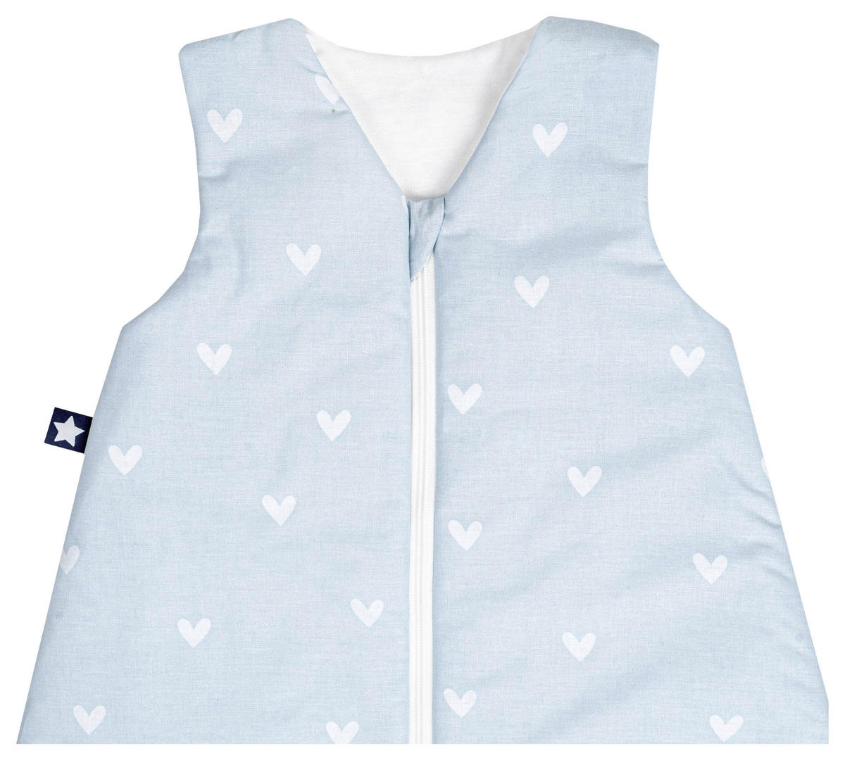 BABYSCHLAFSACK BEARS FAMILY    90   - Blau/Weiss, Basics, Textil (90null) - Avelia